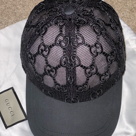 Gucci Lace Black Women’s Fitted Hat - Picture 9 of 9